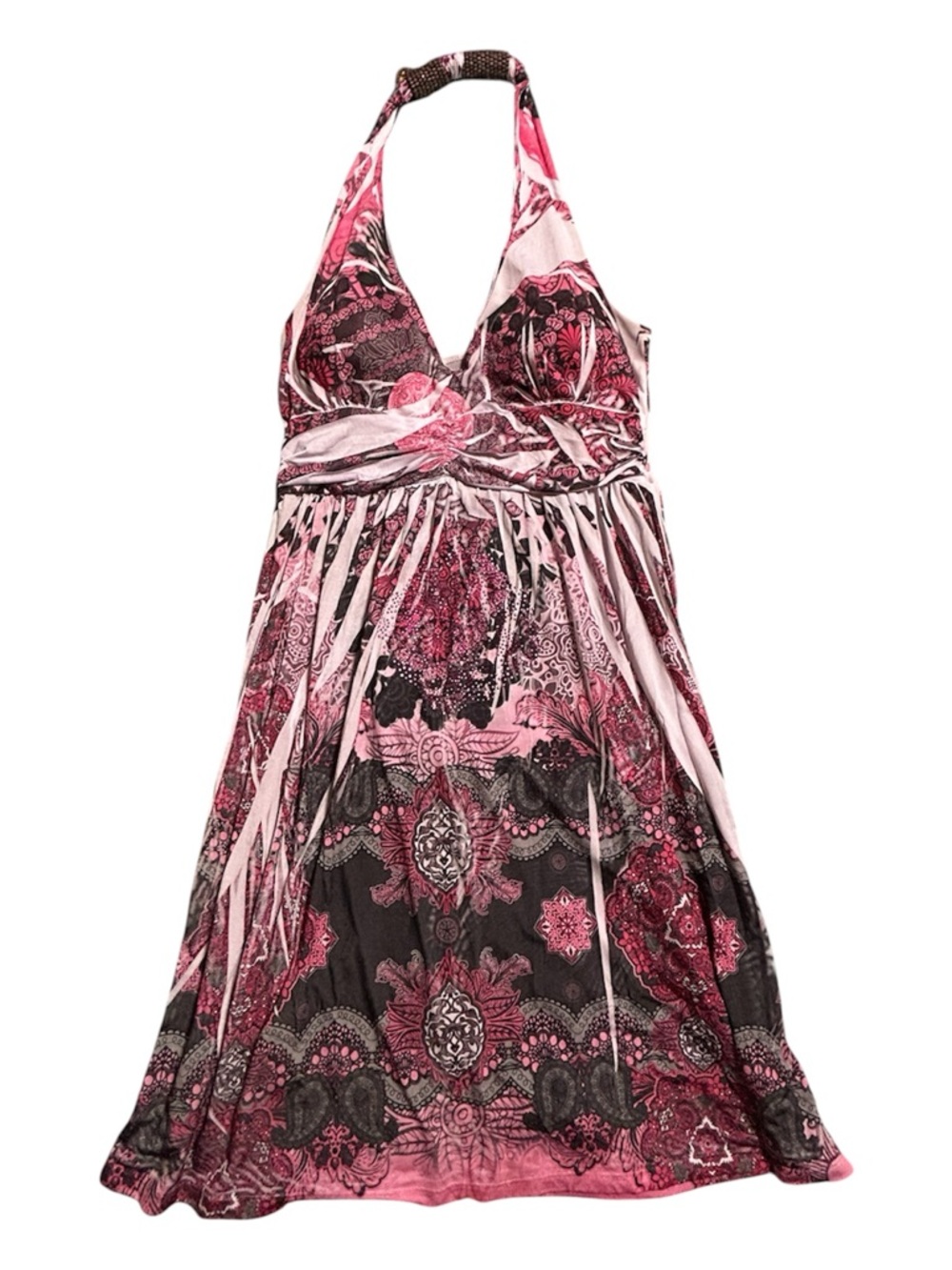 Lagaci Pink Satin Brand Ribbon Detail